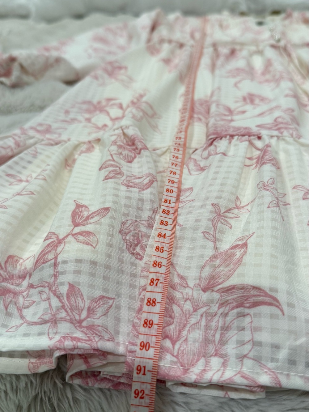 Joie Cream and Pink Floral Mini Dress - Picture 4 of 6